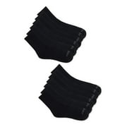 AND1 Men's Cushion Mid Crew Sock, 12 Pack