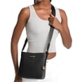 thumbnail image 4 of Michael Kors Women's  Jet Set Travel Small Shoulder Messenger Crossbody Bag (Black/Black Gold Tone), 4 of 4