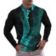 thumbnail image 1 of Hombres moda casual solapa pulóver impresión manga corta camiseta blusa Pompotops oipoqjl24359, 1 of 3
