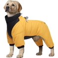 thumbnail image 1 of Autumn Promotion,winter Dog Coat Reflective Jacket Waterproof Coat With Fleece Lining For Small Medium Dog Yellow M, 1 of 4