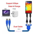 thumbnail image 5 of JSER Stackable Dual USB 3.0 Male to Female Type-A Panel Type Header Cable Dual Ports 50cm, 5 of 9