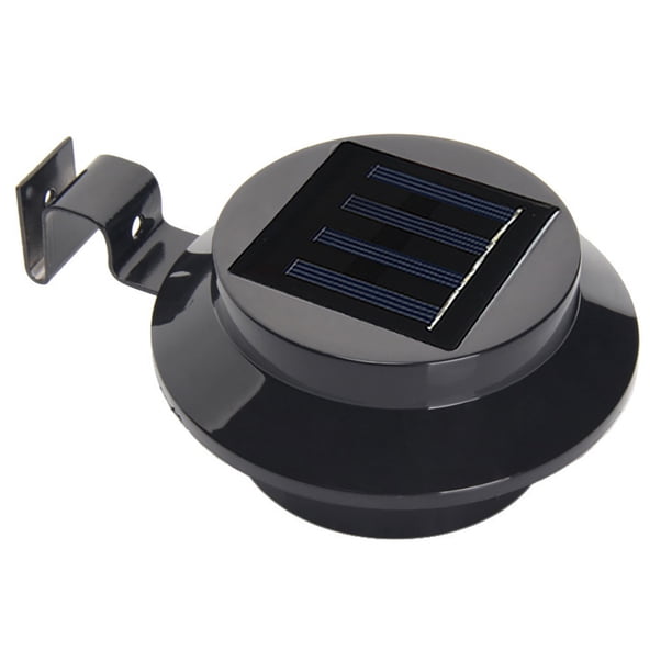 Toystoory Lámpara de inducción de movimiento de valla de jardín de patio exterior con luz solar LED para decoración de jardín Wall Street Iluminación y accesorios Negro Luz calida Toystoory HA002305-04