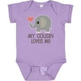 thumbnail image 3 of Inktastic My Cousin Loves Me Boys or Girls Baby Bodysuit, 3 of 5