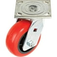 thumbnail image 2 of Faultless Swivel Plate Caster 1498-8 8"" Polyurethane Wheel, 2 of 3