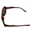 thumbnail image 5 of Ellen Tracy Womens Sunglass ET 551 1 Demi Plastic Rectangle Brown, 5 of 6