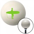 thumbnail image 1 of Green Surfboard Silhouette Ivory Shift Knob with M16 x 1.5 Insert Shifter Auto Brody, 1 of 1