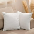 thumbnail image 2 of Elegantes fundas de almohada decorativas de terciopelo vegano respetuoso con los animales, cremalleras invisibles para un estilo impecable (juego de 2), 2 of 6