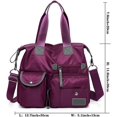 thumbnail image 6 of Nylon Tote Bag for Women Multi Pocket Shoulder Bag Waterproof Diaper Crossbody Bag, 6 of 6