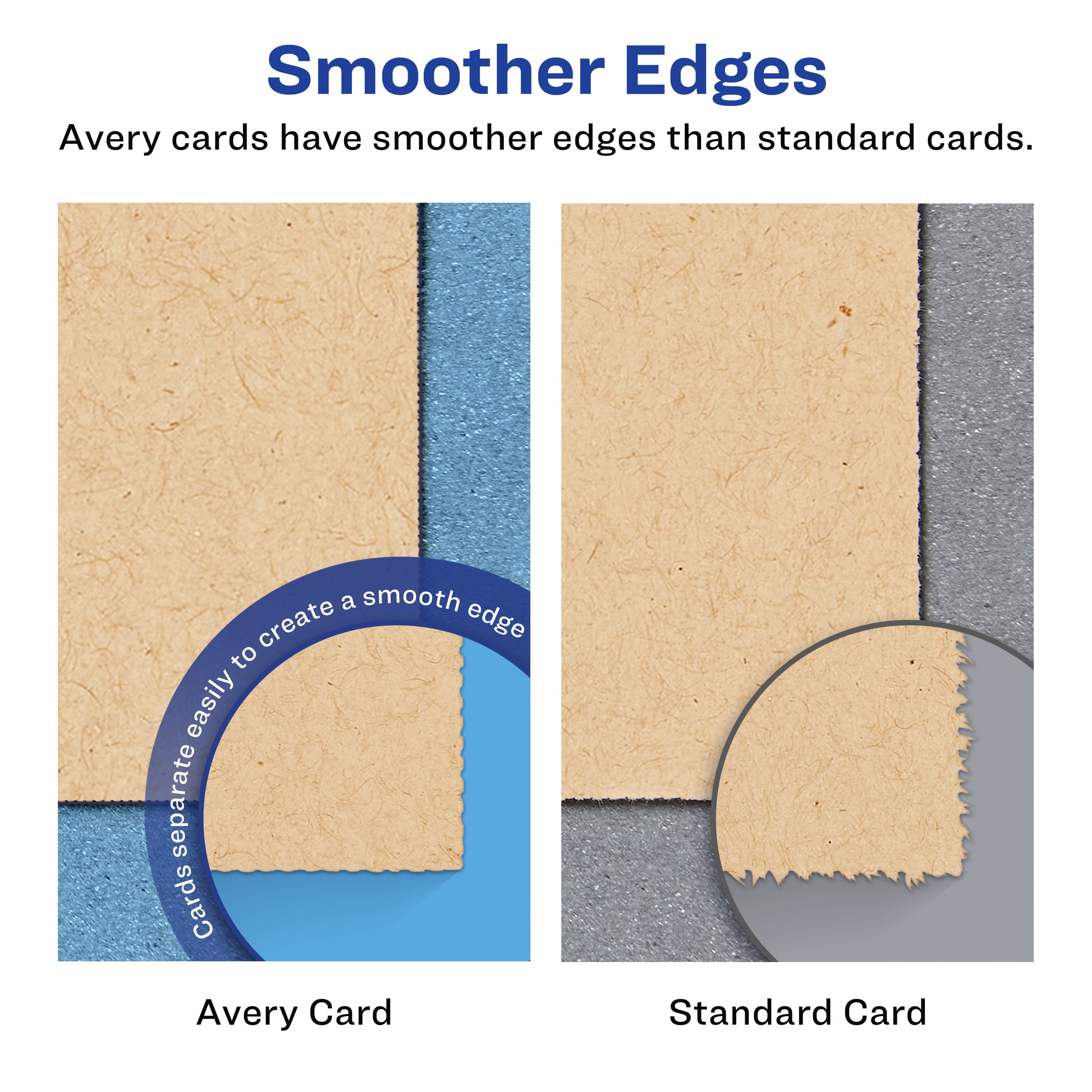 Avery Printable Cardstock, 8.5" x 11", Kraft Brown, 50ct