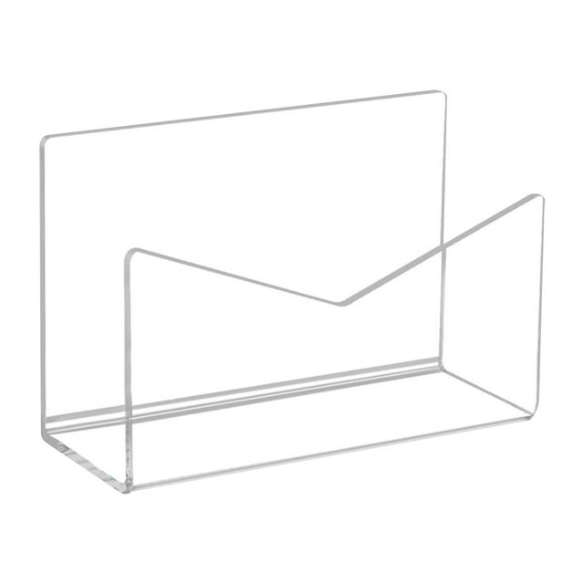 Apeya Acrylic Magazine Holder-Transparent Desktop Organizer For Books & Magazines,Acrylic Letter Organizer, Envelope Holder, Mail Rack, Transparent Plexiglass Letter And Document Display Rack