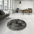 thumbnail image 3 of Ahgly Company Indoor Rectangle Contemporary Charcoal Black Patchwork Area Rugs, 3' x 5', 3 of 6