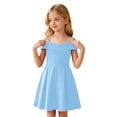 thumbnail image 6 of Kiijoy Girls Off Shoulder Party Dress Evening Gown Birthday Pageant Dresses, Sizes 6-14, 6 of 7