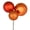 Burnished Orange, variant on Vickerman 18" Burnish Orange Ball Ornament Christmas Pick, Pack of 2