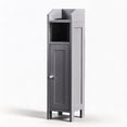 thumbnail image 4 of Ktaxon Slim Bathroom Cabinet Storage, Toilet Cabinet with 2 Drawers, beside Toilet Cabinet Saving Space, Gray, 4 of 16