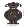 thumbnail image 3 of 10pcs Hasp Latch Wooden Case Latch Replacement Antique Wooden Box Hasp Lock, 3 of 8