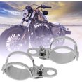 thumbnail image 2 of Turn Light Mount Bracket,2Pcs Motorcycle Turn Light Mount Bracket Replacement for 30-45mm Front Fork Scooter(black), 2 of 4