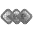 thumbnail image 1 of Uxcell 3packs Shower Drain Hair Catcher Round and Convex Drain Strainer for Shower, Grey, 1 of 5