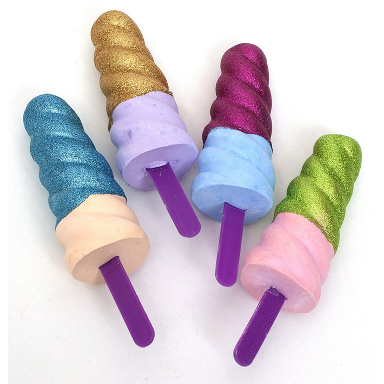 Goofy Foot Glitter Sidewalk Chalk Set - Non-Toxic, Washable