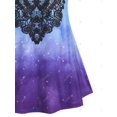 thumbnail image 4 of Tank Top Degradado con Tiras Cruzadas en Talla Extra Rosegal Camisetas sin mangas de talla grande, 4 of 5