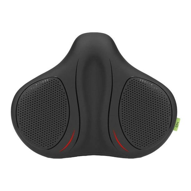 Almohadilla para asiento de bicicleta de montaña y carretera, cómoda, con absorción de impactos, ancha, antideslizante y transpirable. Rojo
