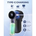 thumbnail image 6 of Homtronics Electric Fabric Shaver Lint Remover, 2000mAh Rechargeable Sweater Defuzzer with 6-Leaf Blades, LED Light & Display, 3 Speeds, Safety Lock, 6 of 9