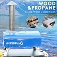 thumbnail image 4 of Pizzello 16" Outdoor Pizza Oven Propane & Wood - 16 inch Blue, 4 of 5