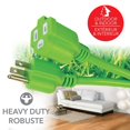 thumbnail image 3 of Elink - Rallonge Électrique d'Extérieur à 1 Prise, Longueur de 15 Pieds, Vert, 3 of 3