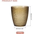 thumbnail image 2 of 7oz Acrylic Drinking Glasses 4Pcs Tumblers Drinkware, Reusable Unbreakable Water Glasses Cups Stackable Dishwasher Safe for Home Outdoors Restaurant,Coffee,7oz, 2 of 7
