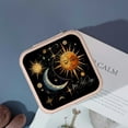 thumbnail image 4 of Sheronv Sun Moon Astrology Jewelry Box Travel Case for Necklace Ring Earring, Compact Size with Multiple Storage Spaces Pink, 4 of 5