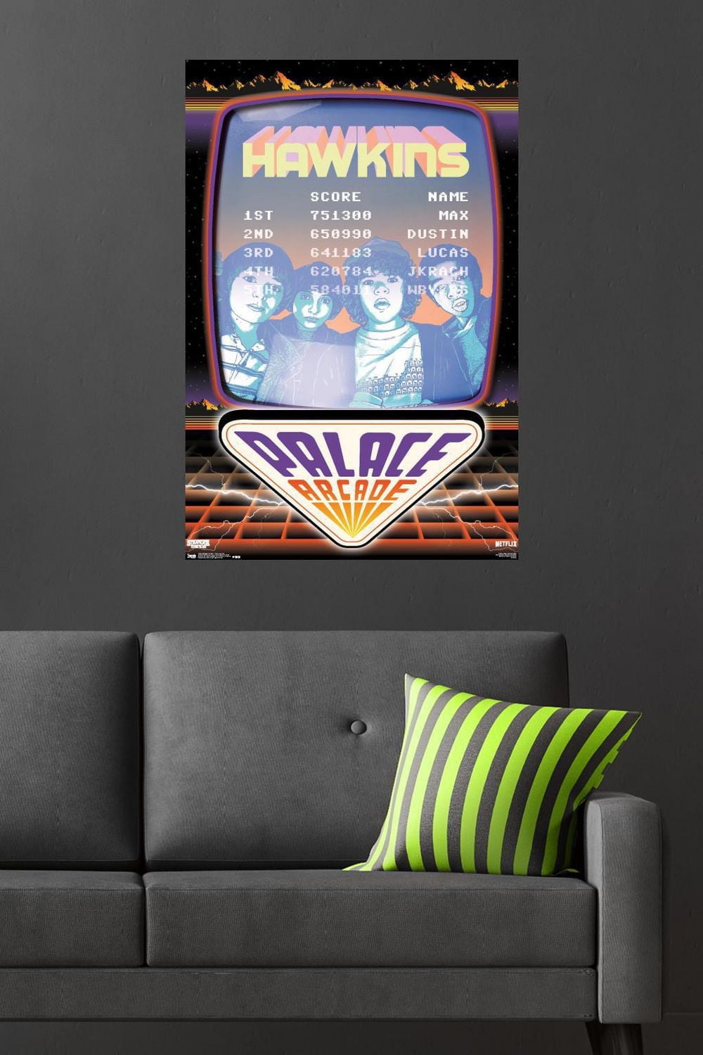 Netflix Stranger Things: Season 2 - Palace Arcade Wall Poster, 22.375" x 34"