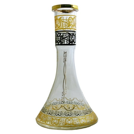 VAPOR HOOKAHS KING BOHEMIAN STYLE GLASS HOOKAH VASE: SUPPLIES FOR HOOKAHS. Trumpet Shape Base accessory parts for narguile pipes. These Shisha Pipe accessories are made in