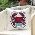 thumbnail image 2 of Mainstays Coastal Crab Reversible Outdoor Throw Pillow 16 Inch Multicolour Novelty and Pattern, 2 of 6