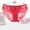 Red, variant on HUPOM Women Cotton Underwear Panties In Clothing High Waist Leisure Tie Comfort Waist Red 3XL