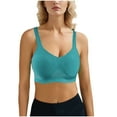thumbnail image 2 of LLYWEY Plus Size Sports Bras for Women Solid Push-up Padded Bras Breathable Back Hook & Eye Closure Everyday T-Shirt Bras, 2 of 9