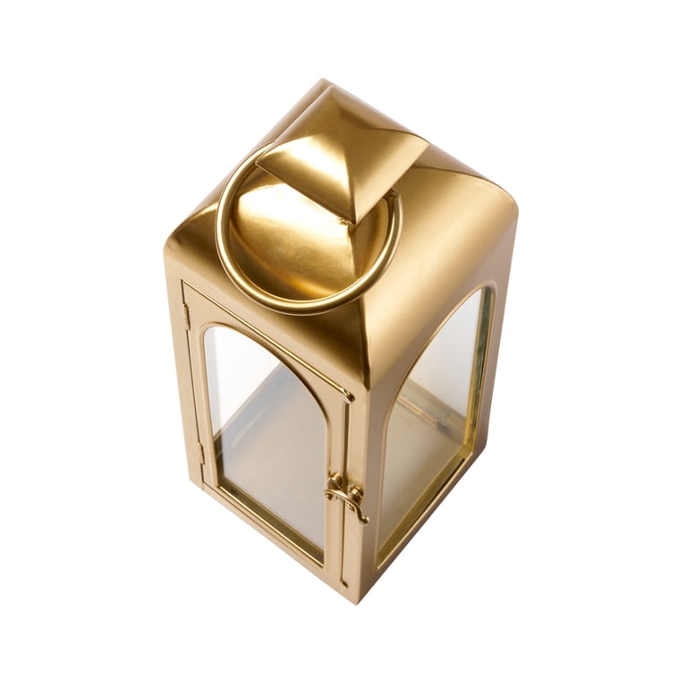Better Homes & Gardens Gold Metal Lantern Candle Holder photo 3