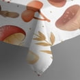 thumbnail image 4 of Brown Mushroom Leaf White Pattern Rectangle Tablecloth 60"x102",Waterproof Polyester Rectangle Table Cloth, Wipeable Spillproof Polyester Tablecloth for Dining, Camping, Indoor and Outdoor, 4 of 6