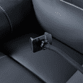 thumbnail image 3 of MAYEERTY Push-Button Power Recliner with Deep Body Cushions, Black Faux Leather Upholstery, 3 of 7