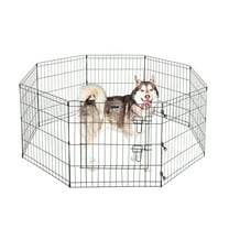 PETMAKER Indoor/Outdoor Foldable Puppy Dog Playpen with Eight 24in Panels
