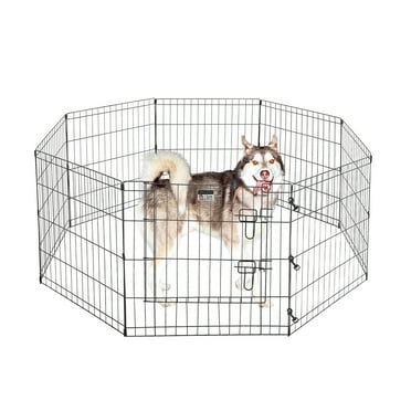 PETMAKER Indoor/Outdoor Foldable Puppy Dog Playpen with Eight 24in Panels