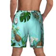 thumbnail image 4 of Gaeub Tropical Pineapple Mens Swim Trunks Stretch Beach Shorts Quick Dry for Men Swim Shorts Swimwear with Pockets- Medium, 4 of 9