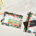 thumbnail image 2 of FORMRS 2 Pack Pencil Pouch for 3 Ring Binder with Clear Window Zipper Case, Colorful Flowers Pattern, 2 of 6