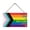 B, variant on HOARBOEG Rainbow Wood Sign for Equality Month - Multicolored Wooden Door Wall Decor Board with Welcome Message, Indoor Outdoor Decoration for Pride Month Home Garden Party Decorations