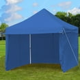 thumbnail image 4 of Patiojoy 10x10ft Pop up Tent, 4 Height Adjustment Folding Camping Tent with Awning Blue, 4 of 10