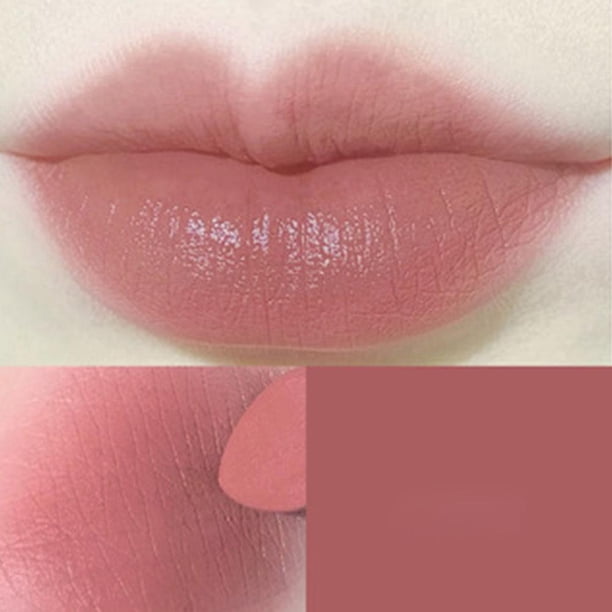 TQEHS 1 lápiz labial aterciopelado, hidratante, que no mancha, portátil, P8R5 * E1U6