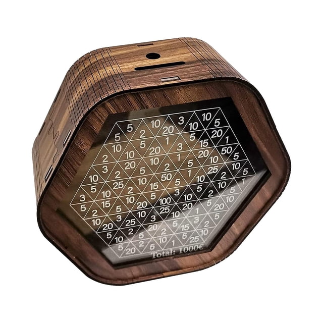 Caja de dinero de madera, artesanal con escala Digital, caja de billetes, caja de ahorro de dinero para , niñas y , decoración del