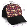 thumbnail image 2 of Naloa cool rock Skull record Adult adjustable Print Baseball Hat, Patchwork curved brim baseball capfor Men and Women, One Size, 2 of 5