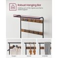 thumbnail image 3 of VASAGLE Coat Rack, Hall Tree with Shoe Bench for Entryway, Entryway Bench with Coat Rack, 4-in-1, 3 of 4