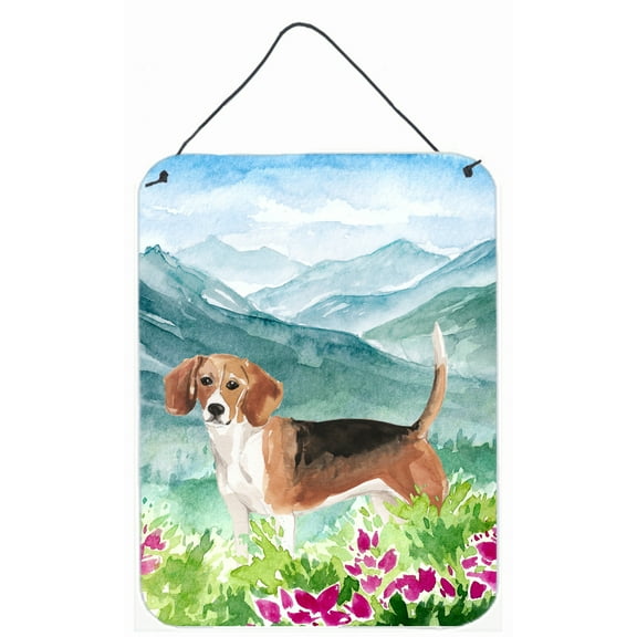 Mountian Flowers Beagle Wall or Door Hanging Prints