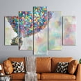 thumbnail image 6 of Air Balloons Poster, Rainbow Art, Colorful Wall Art, Abstract Canvas Art, Up Movie Balloons Wall Art, Up Movie Canvas, Canvas Wall Decor - White Framed, 6 of 9