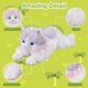 thumbnail image 5 of Gray Plush Cat Stuffed Animal Cat Realistic Toy Super Soft Kitten Cuddly Kitten Pet Kitty Fluffy Cat Soothing Hugging Sleeping Birthday Christmas, 5 of 5